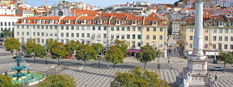 Rossio torvet, Lissabon